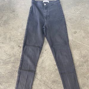 American Apparel High-Waisted Skinny Black Jeans
